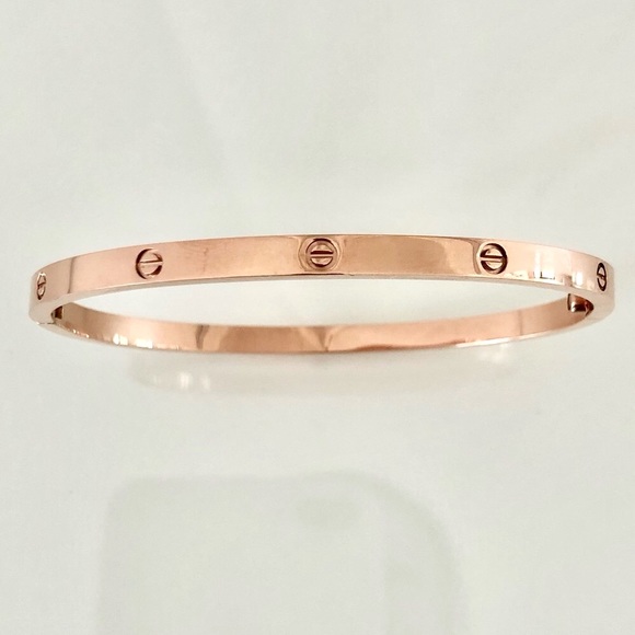 Rose Gold Screw Bracelet Small Model - Picture 7 of 10
